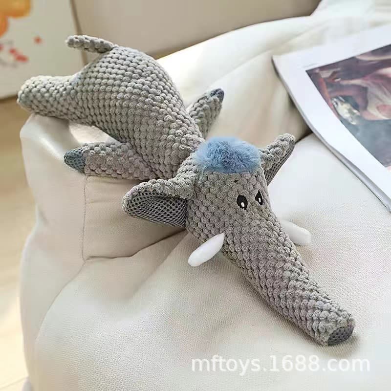 犬のおもちゃ もこもこ恐竜ぬいぐるみ