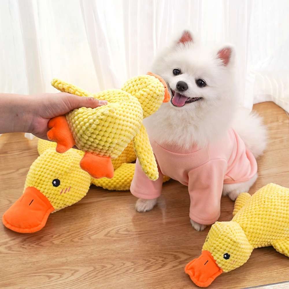 犬 おもちゃ ぬいぐるみ | もこもこアヒルさんぬいぐるみ