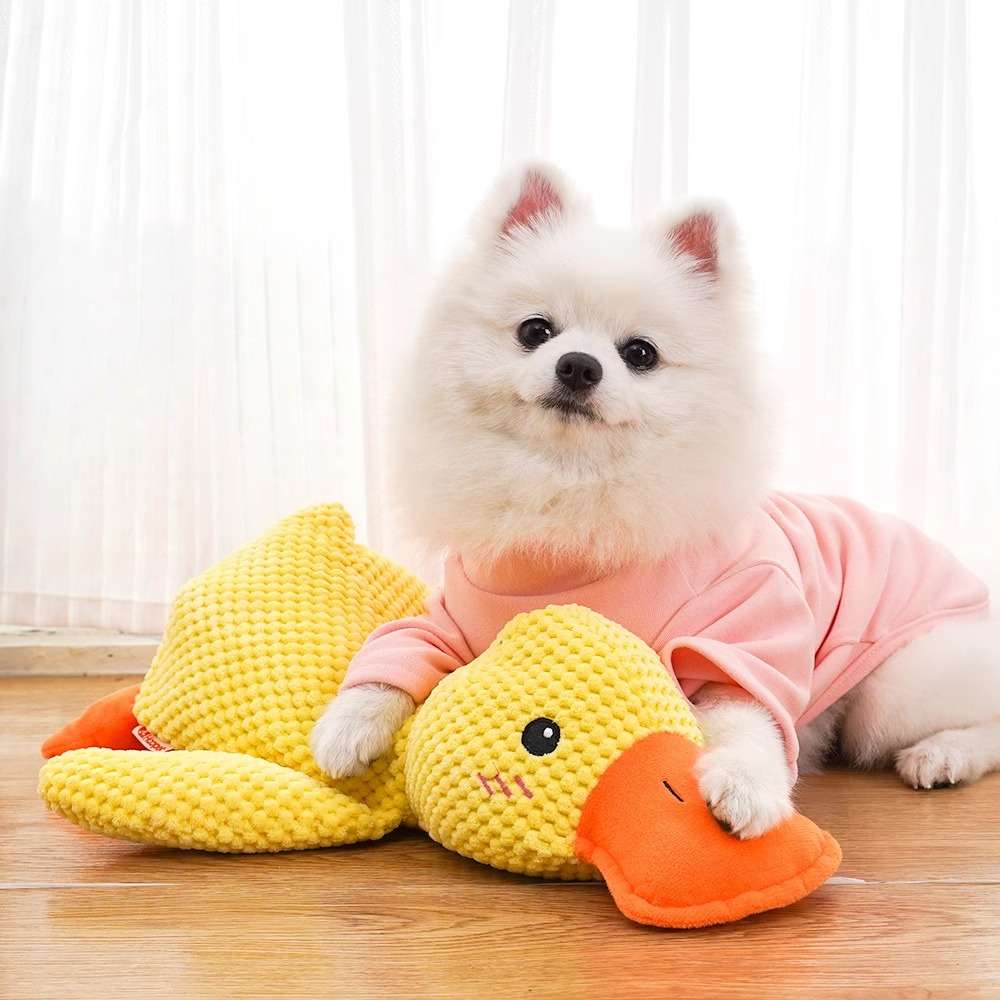 犬 おもちゃ ぬいぐるみ | もこもこアヒルさんぬいぐるみ