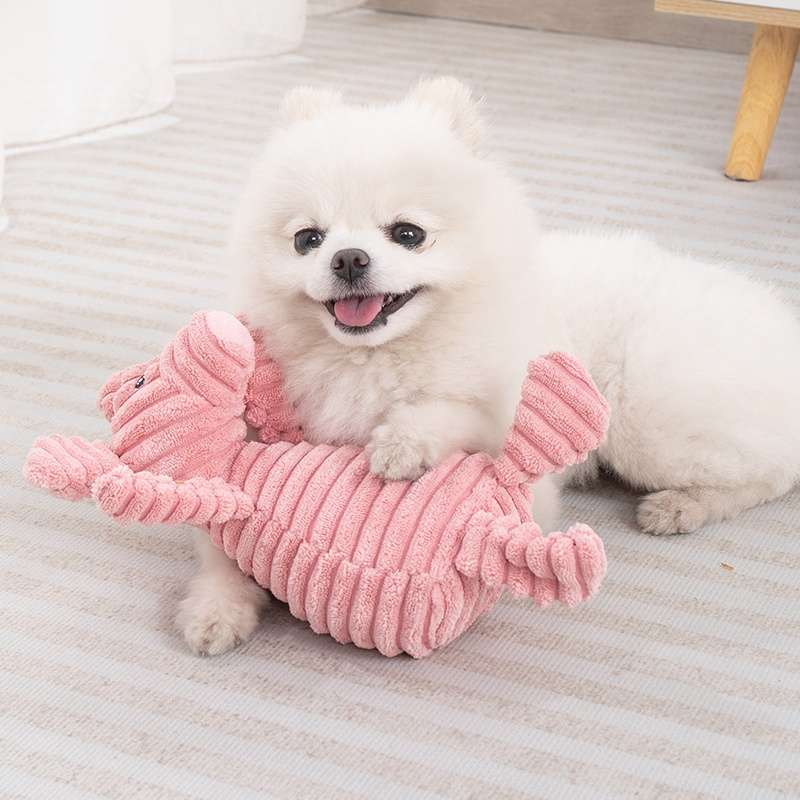 犬 おもちゃ ぬいぐるみ | コーデュロイ素材の動物型おもちゃ